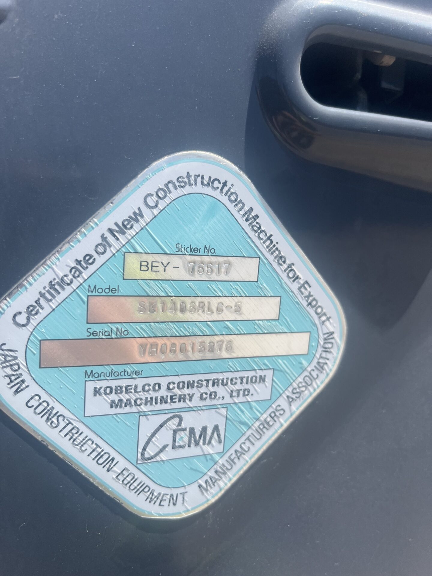2019 KOBELCO SK140SR LC-5