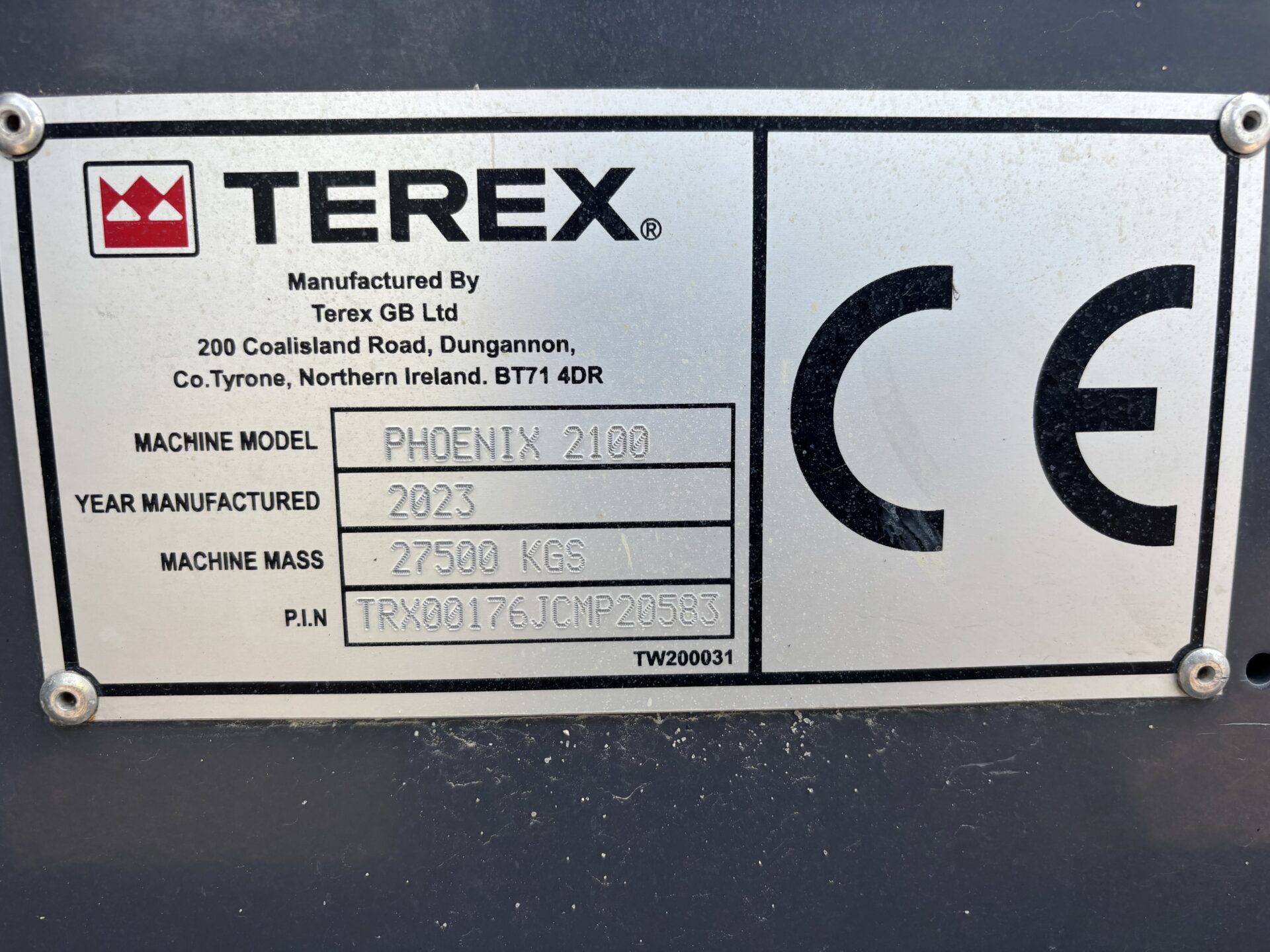 2023 Terex Ecotec Phoenix 2100