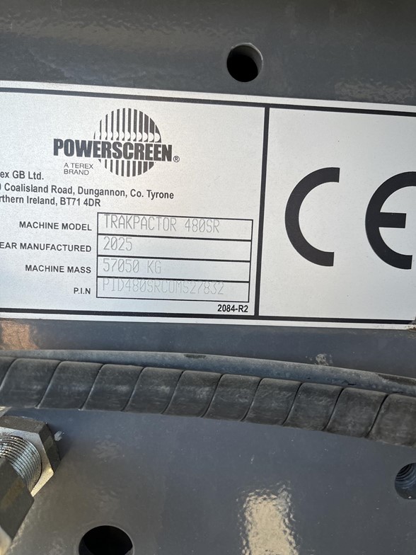 2025 POWERSCREEN TRAKPACTOR 480SR