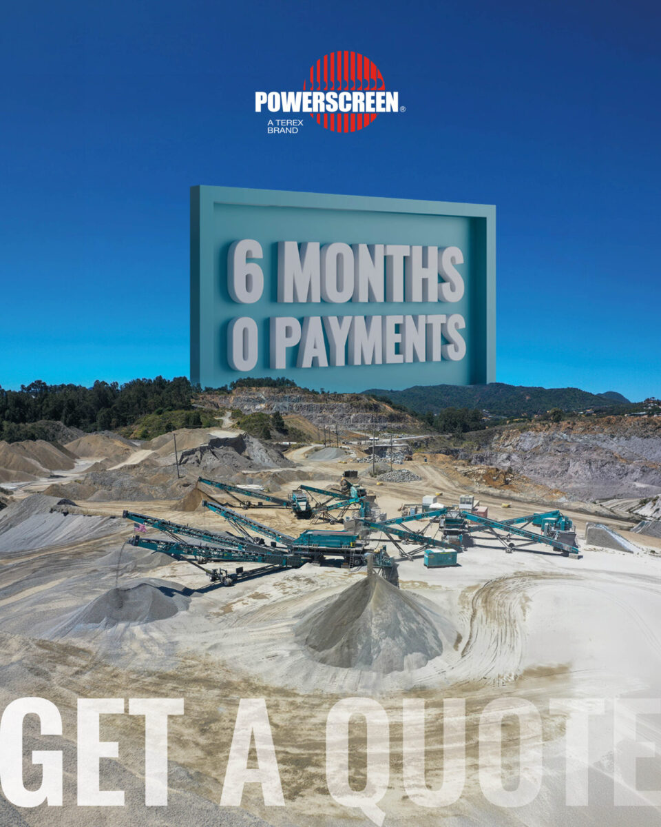 powerscreen crushing and screening setup