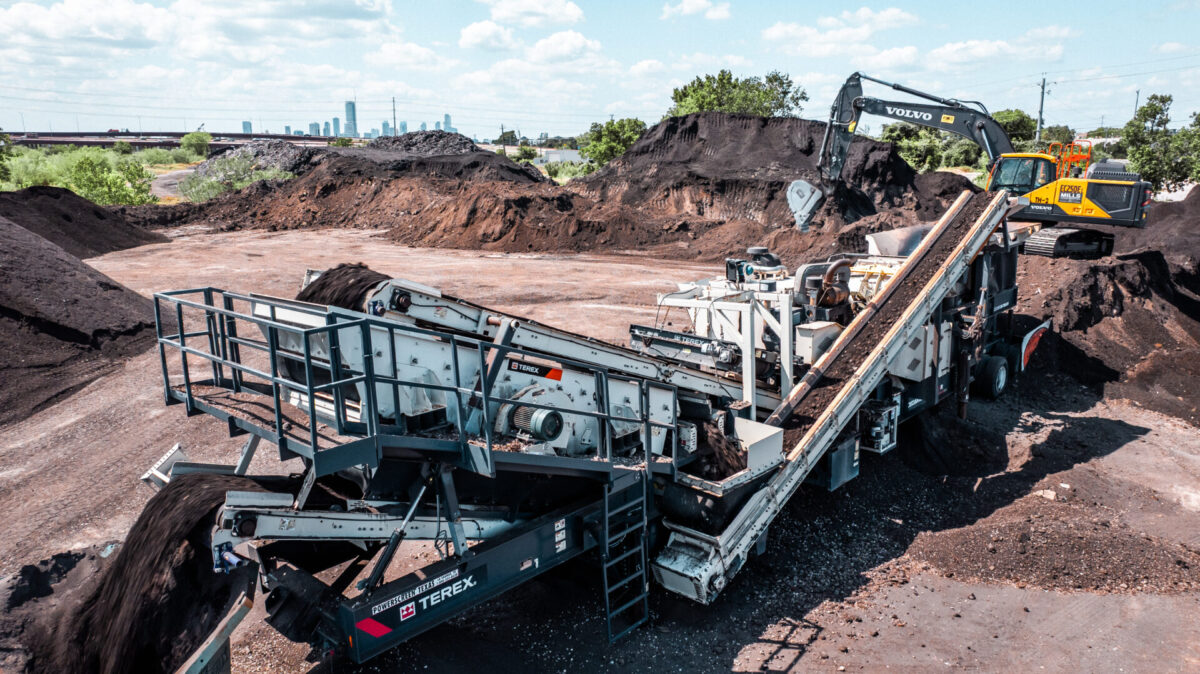 Terex machines working on site