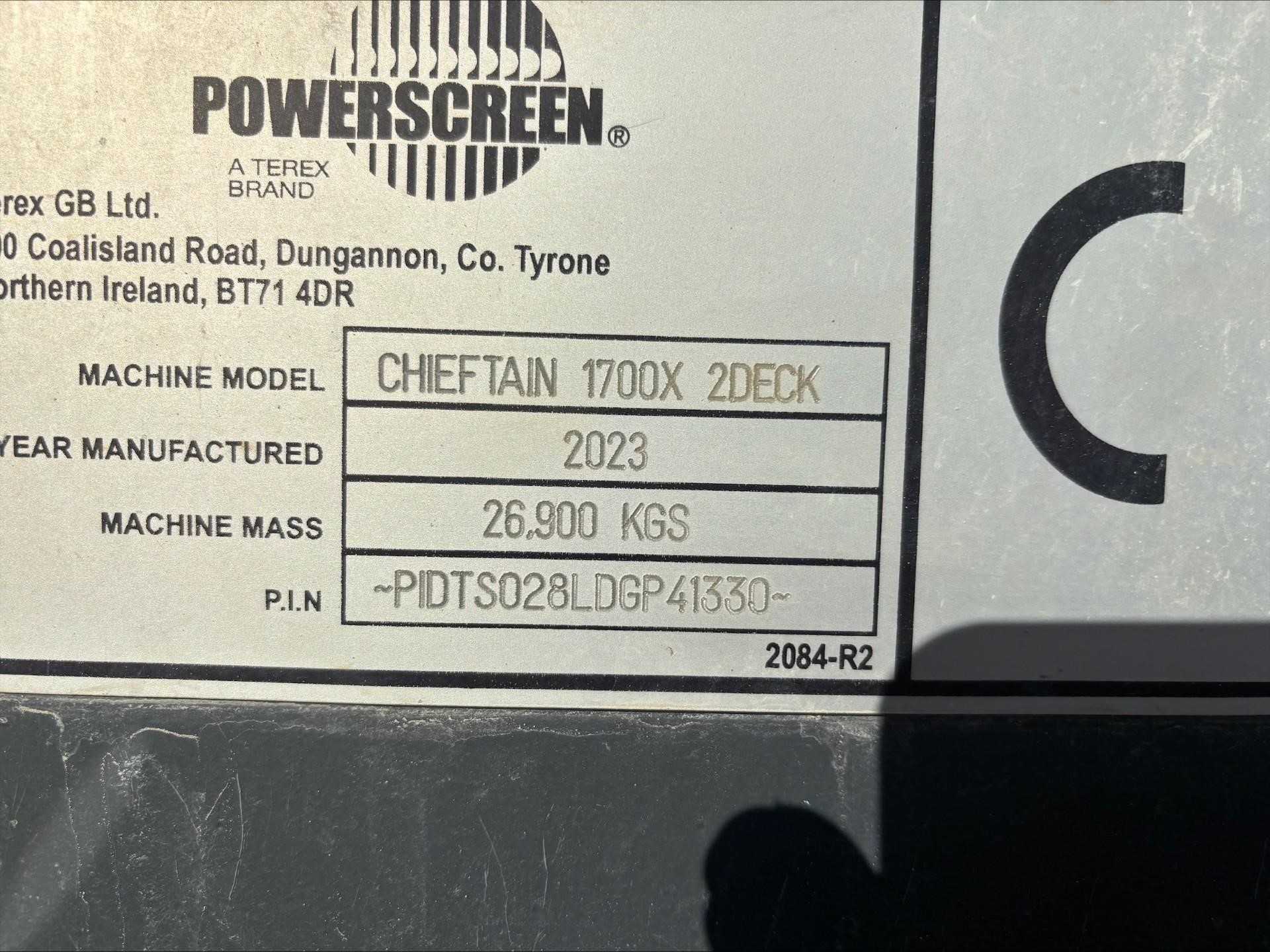 2023 Powerscreen Chieftain 1700X 2 Deck